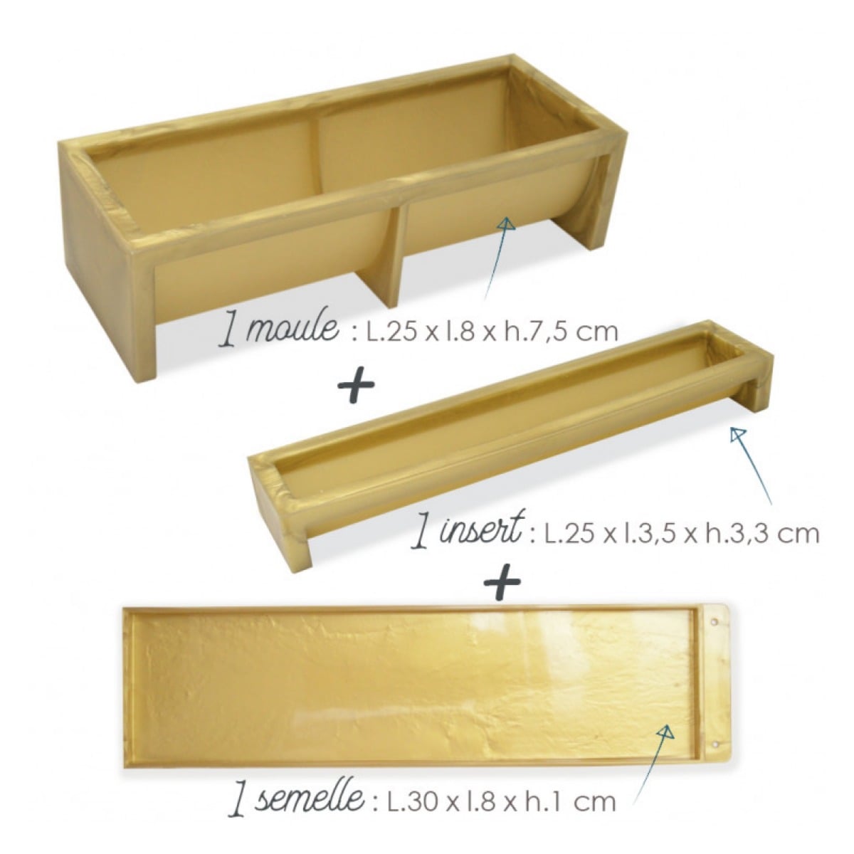 Moule à Bûche - Coffret 3 moules