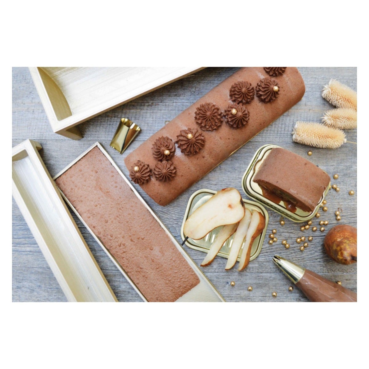 Moule à Bûche - Coffret 3 moules