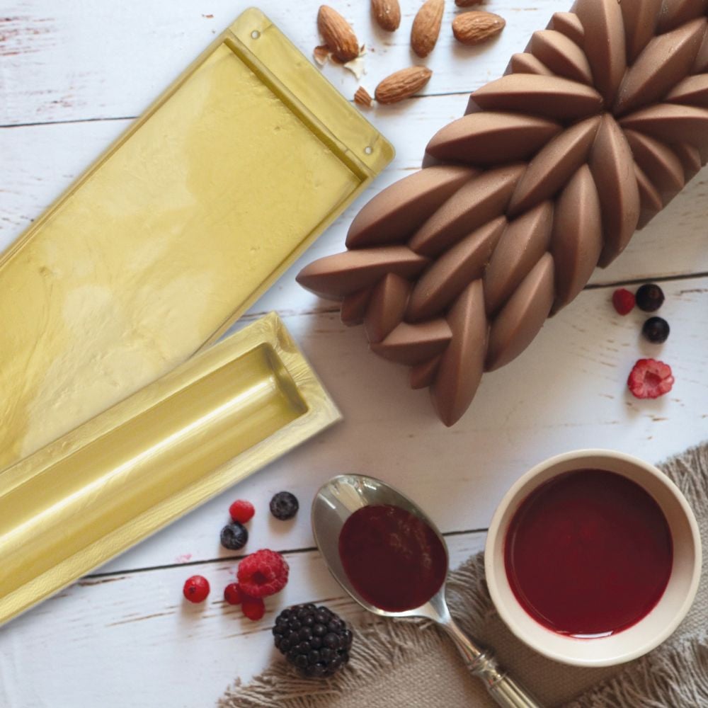 Coffret bûche instant - 3 moules de Noël avec insert
