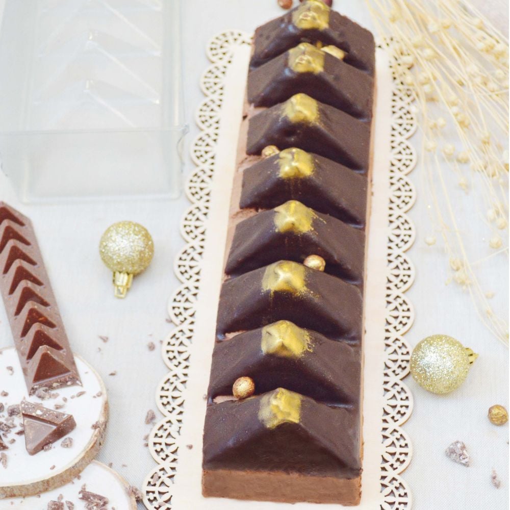 Lot de 2 Moules bûche "Royale" 30cm
