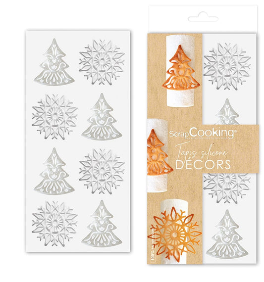 Tapis silicone pour tuile décors Sweet Xmas