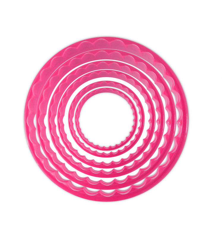 Emporte-pièces ronds lisses ou cannelés (6pcs)