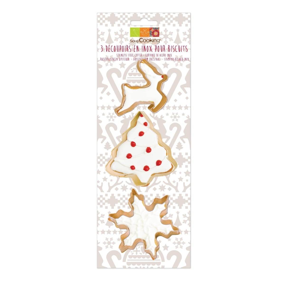 Emporte-Pièces - Flocon Sapin Renne (3pcs)