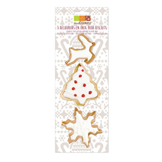 Emporte-Pièces - Flocon Sapin Renne (3pcs)