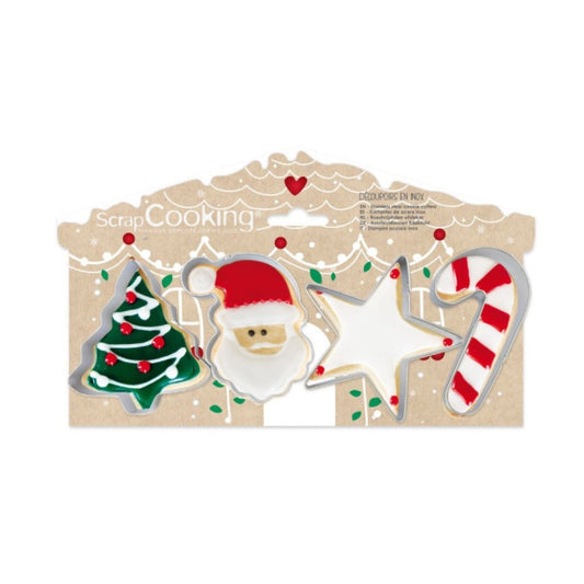 Emportes-pièces Noël (4pcs)