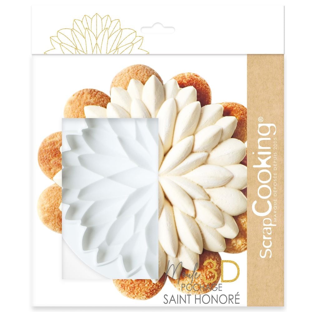 Moule Silicone 3D Pochage Saint-Honore - 20cm