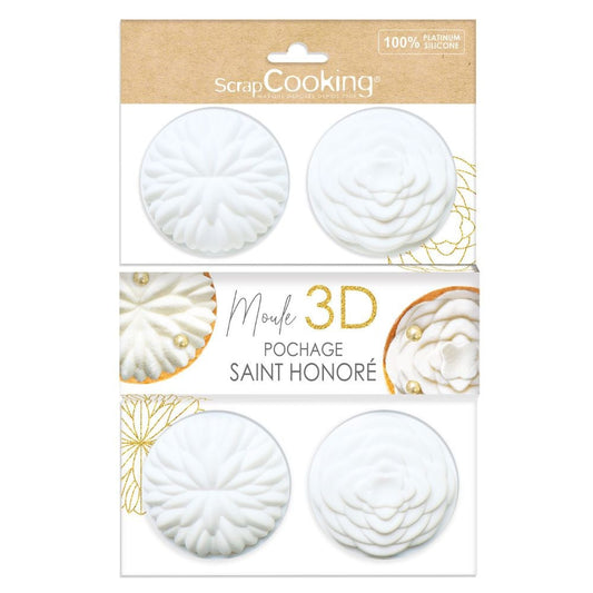 Moule Silicone 3D Pochage Saint-Honore - 7cm