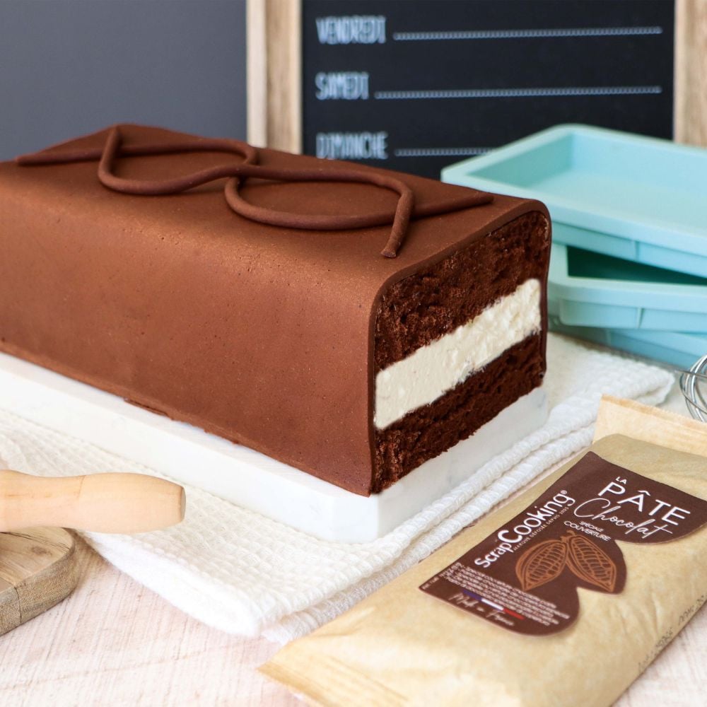 Moules silicone layer cake rectangulaires (3 pièces)