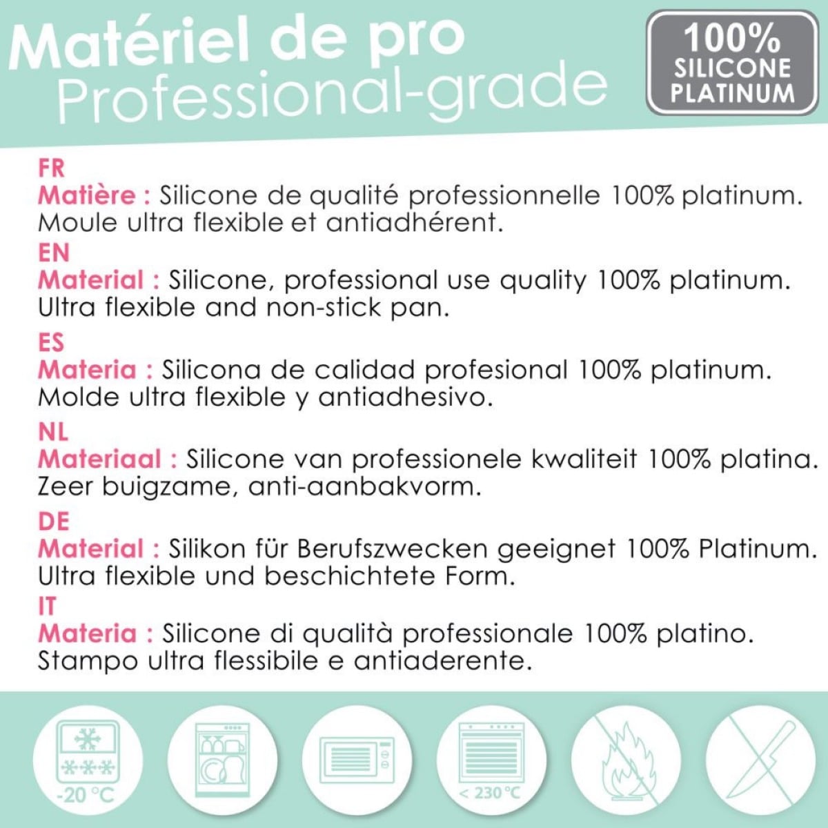 Moule silicone oursons guimauve x 6