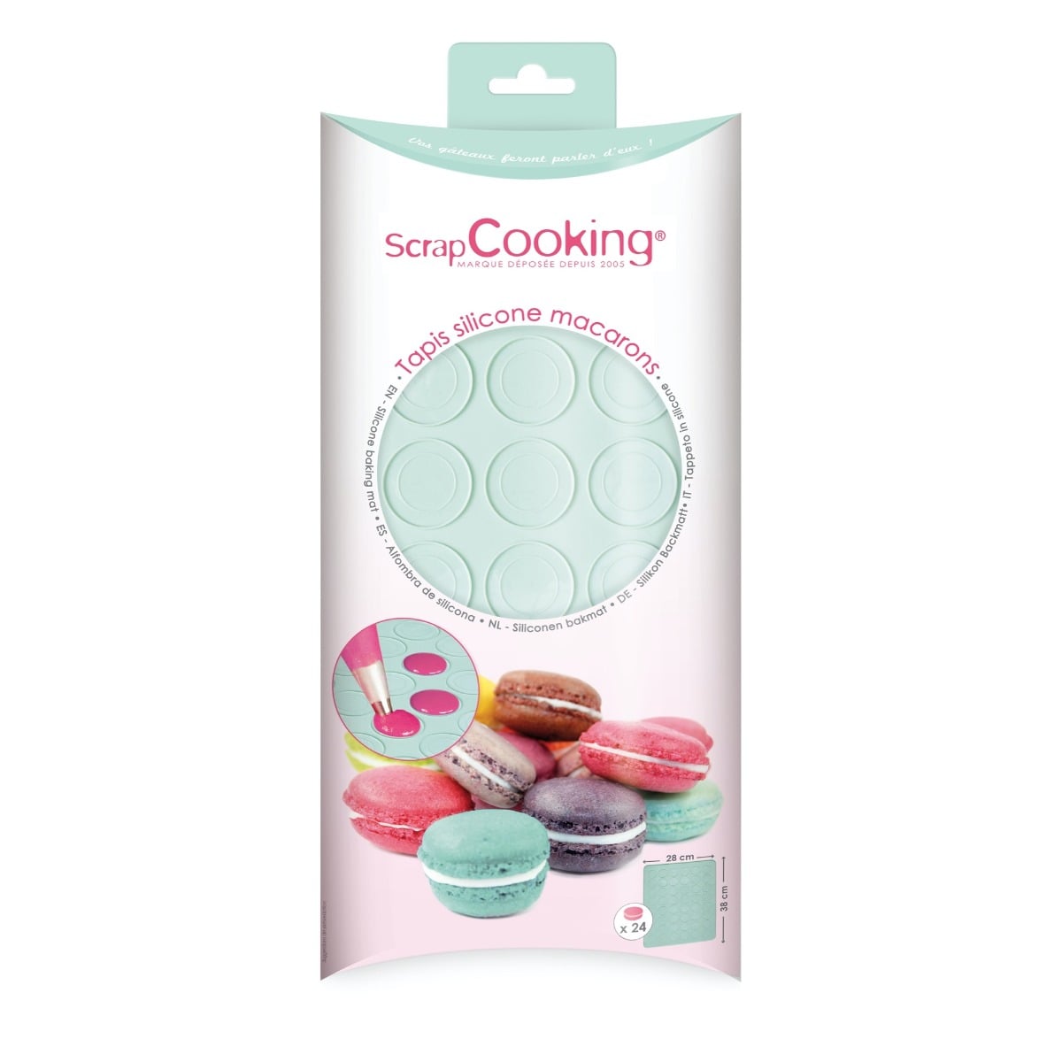 Tapis silicone pour Macarons