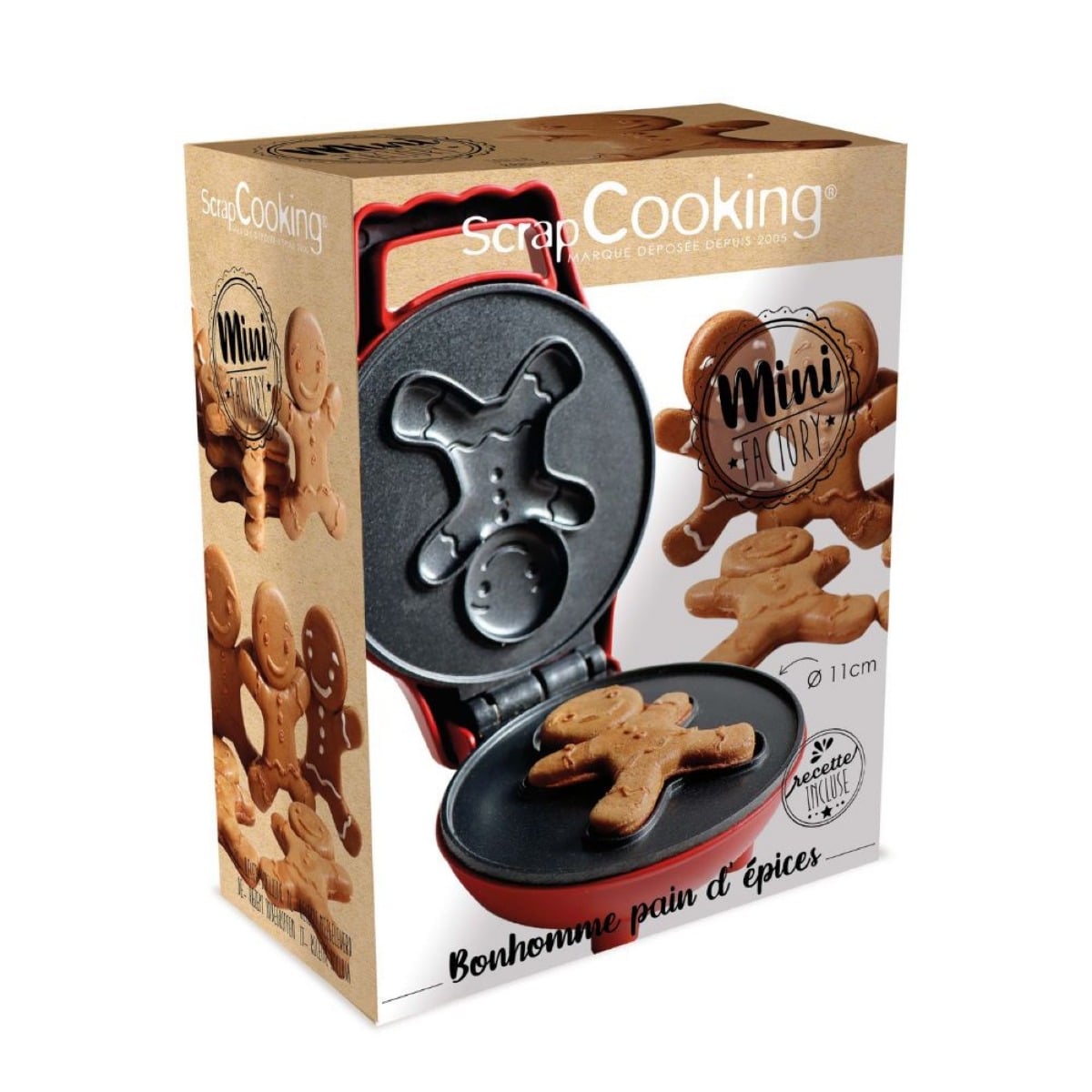 Mini gaufrier Gingerbread Man - Waffle Factory