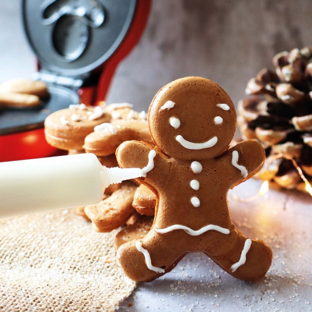Mini gaufrier Gingerbread Man - Waffle Factory