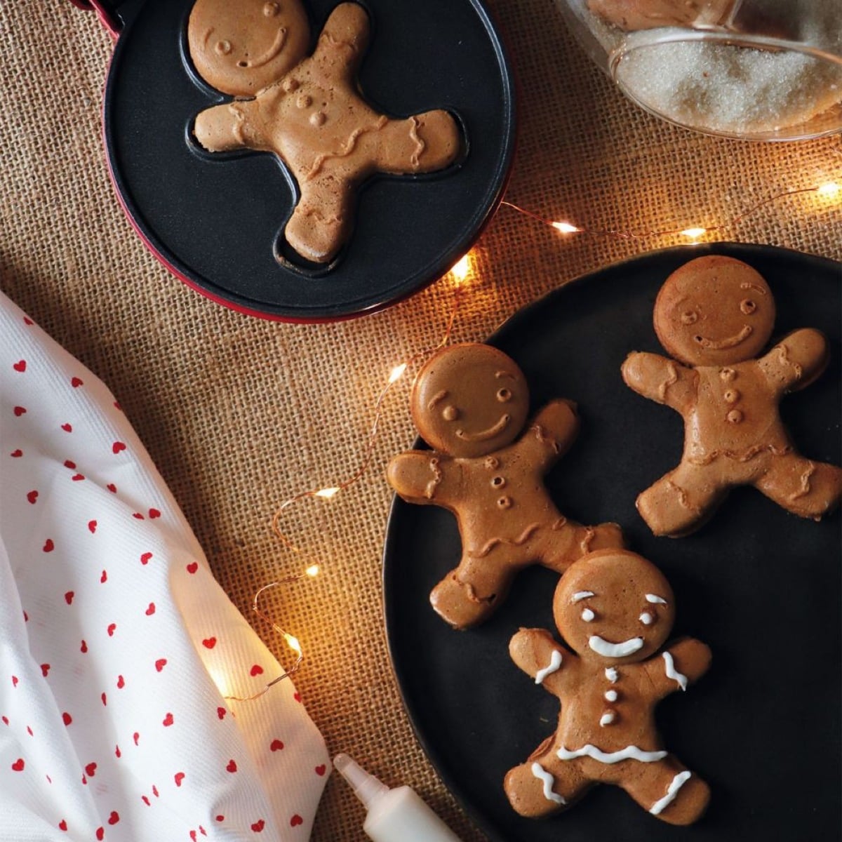Mini gaufrier Gingerbread Man - Waffle Factory
