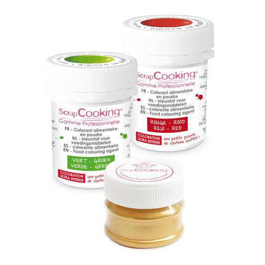 Colorants poudre - Noel (3x5g)