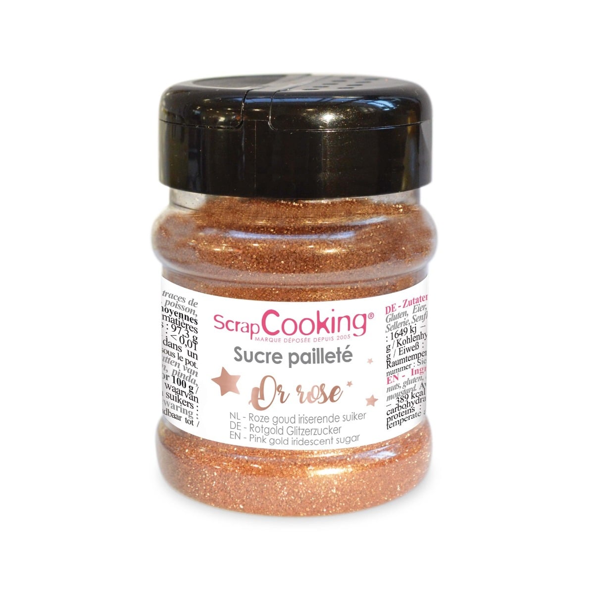 Sucre pailleté - rose gold (160g)