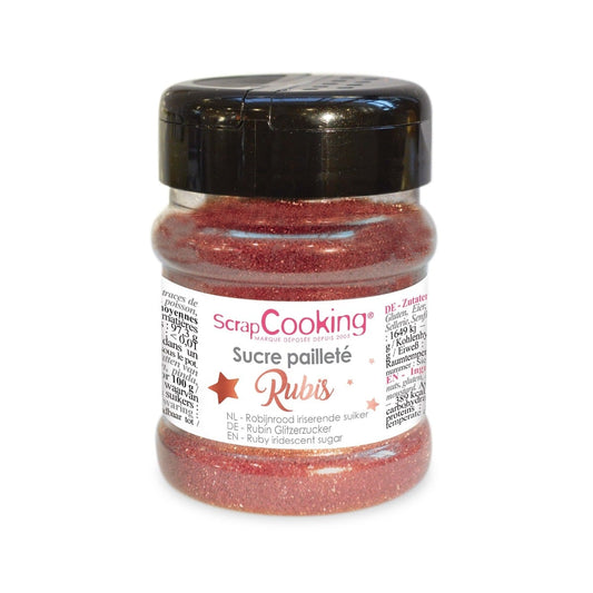 Paillettes alimentaires rubis