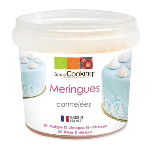 Déco en sucre - Meringues cannelées (40g)