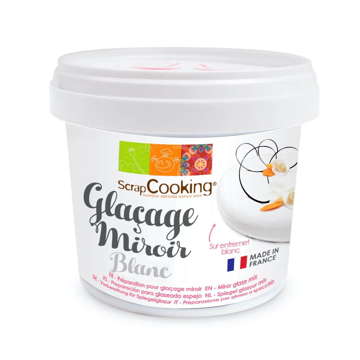 Glaçage miroir blanc (220g)