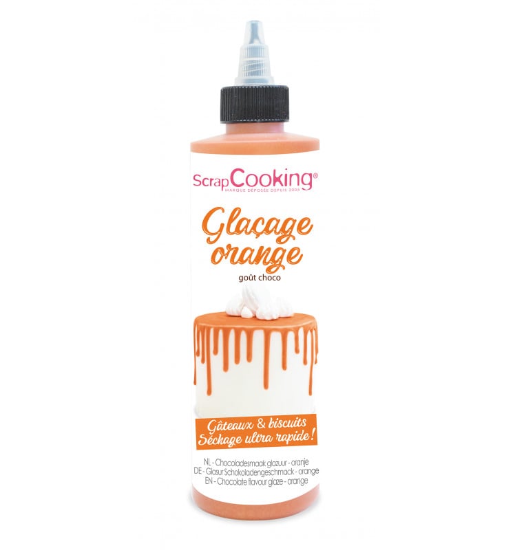 Glaçage orange - drip cake 130g