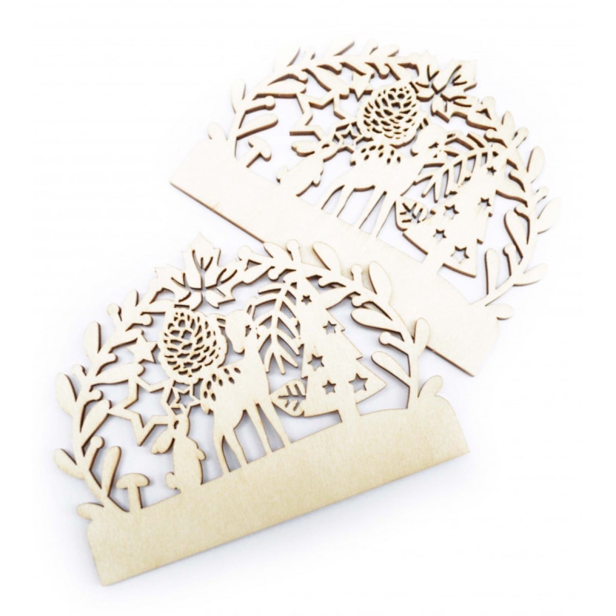 Embouts de bûche - Forêt enchantée (2pcs)