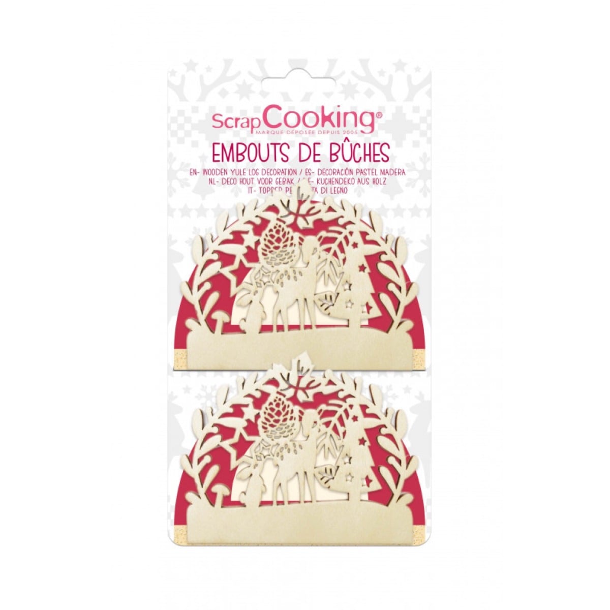 Embouts de bûche - Forêt enchantée (2pcs)