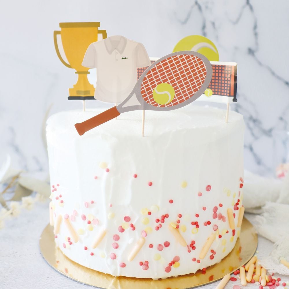 Décoration de gâteau et cupcakes - Tennis