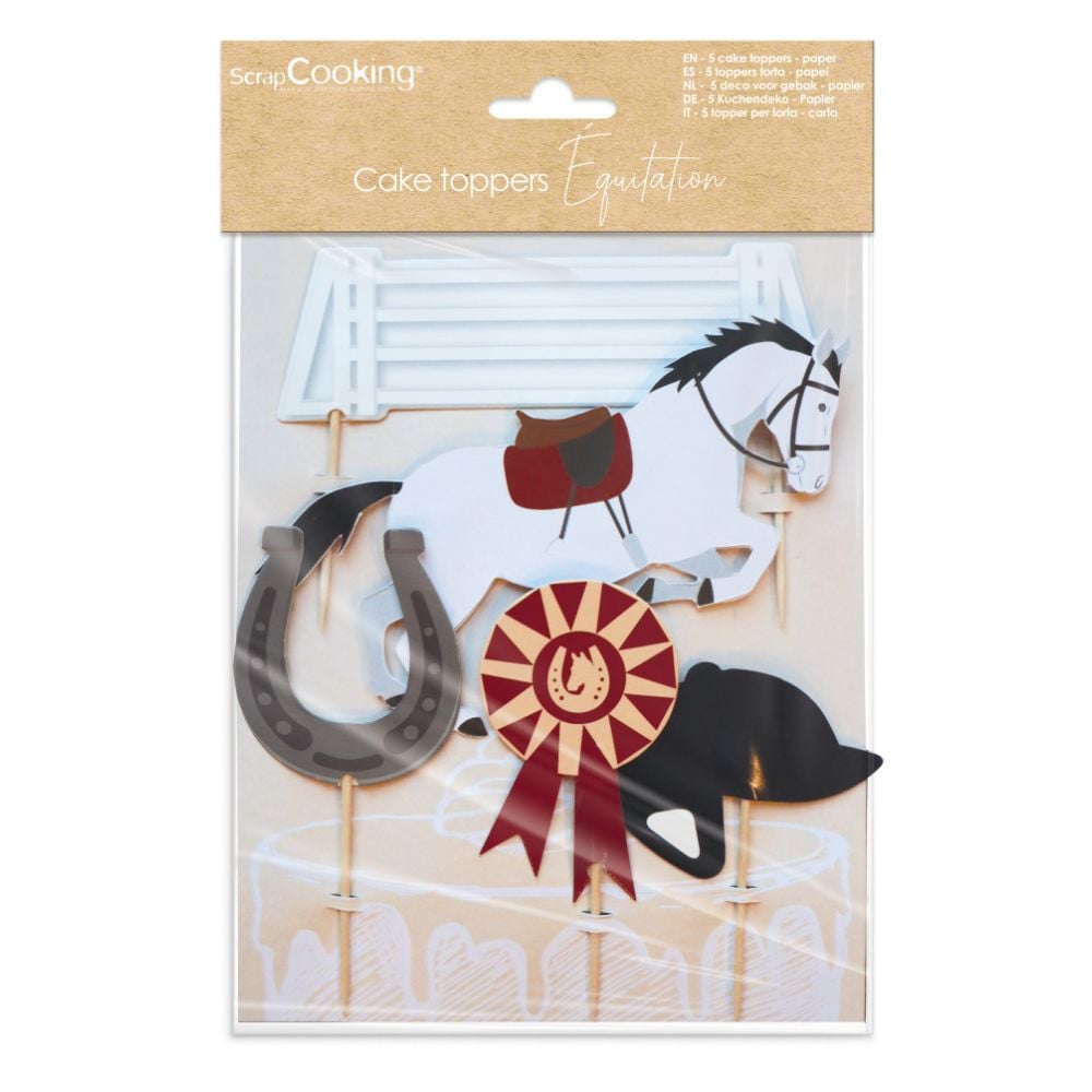 Décoration de gâteau et cupcakes - Equitation