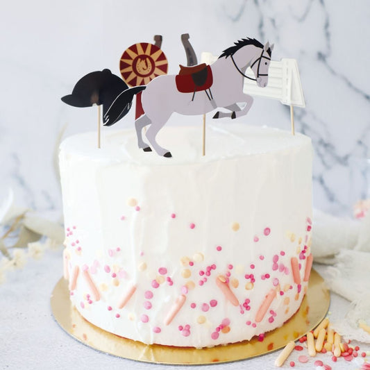 Décoration de gâteau et cupcakes - Equitation