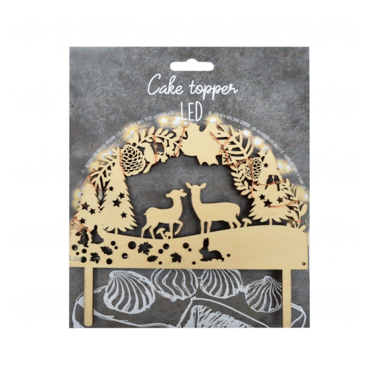 Cake topper LED - Forêt enchantée