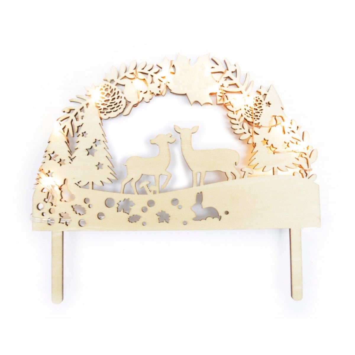 Cake topper LED - Forêt enchantée