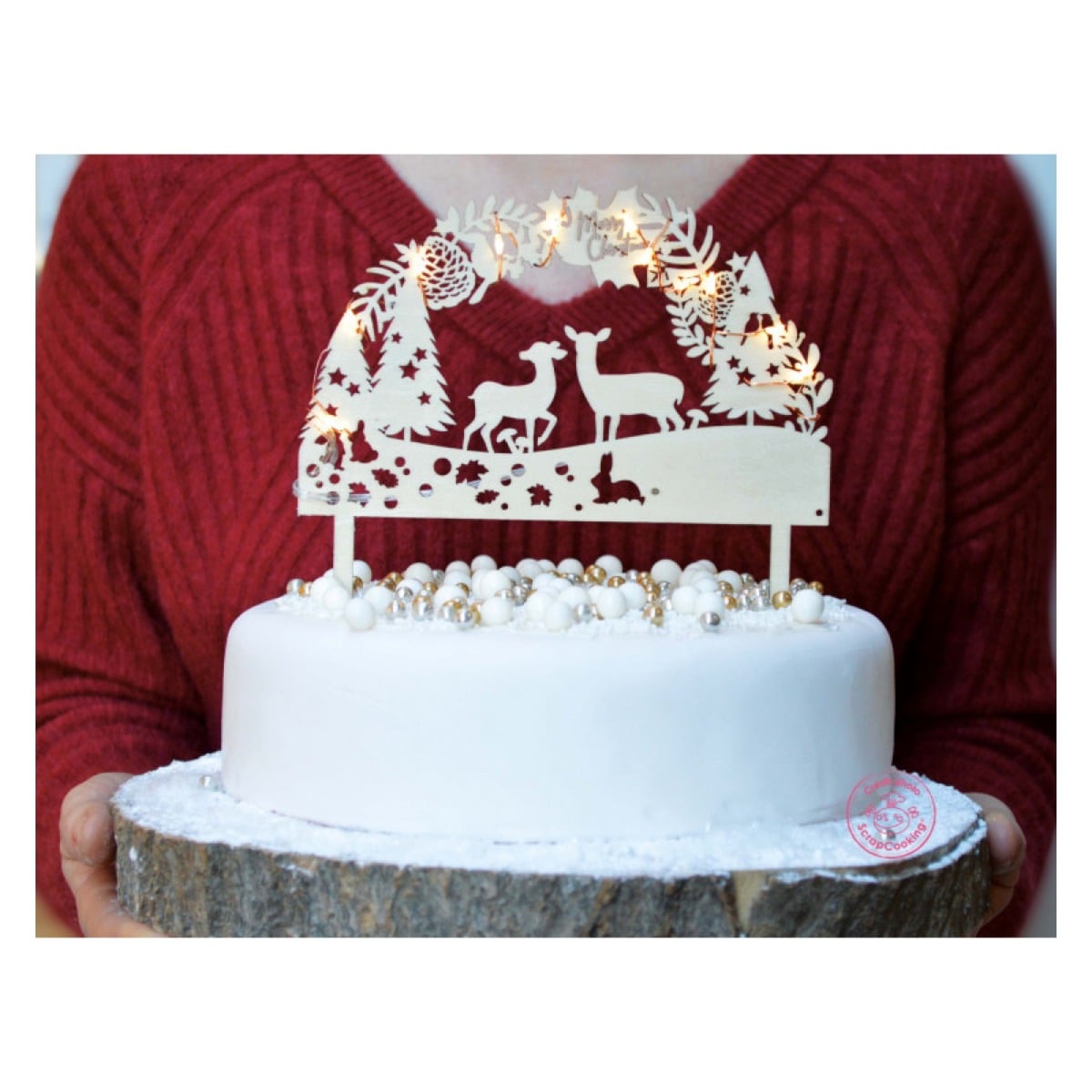 Cake topper LED - Forêt enchantée