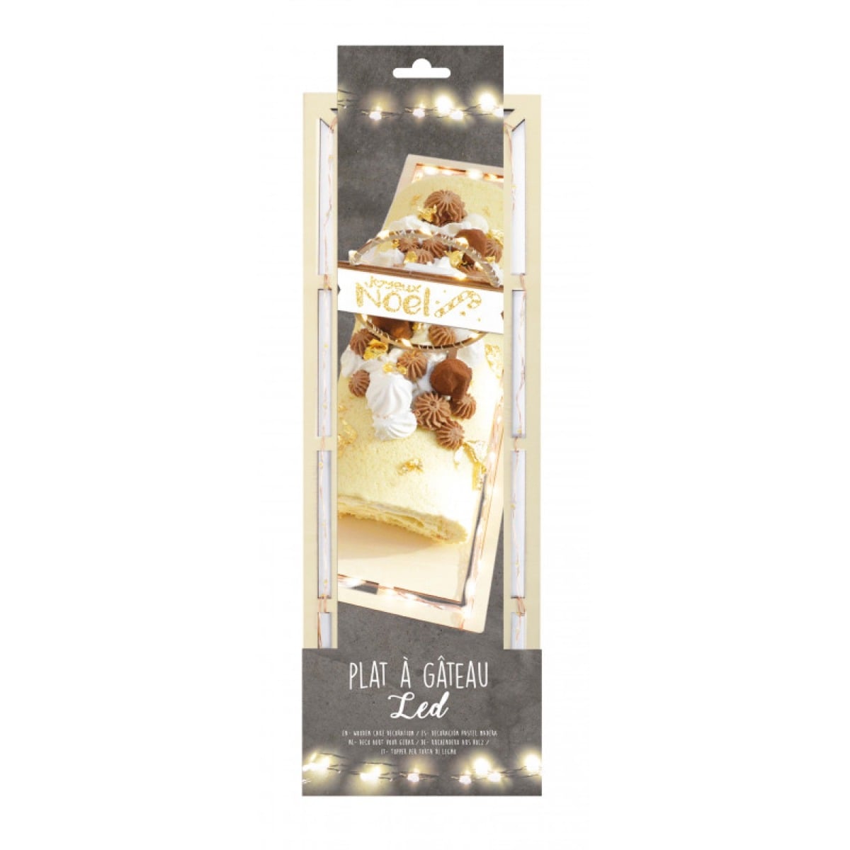 Plateau rectangle LED - 12x30cm