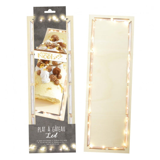 Plateau rectangle LED - 12x30cm
