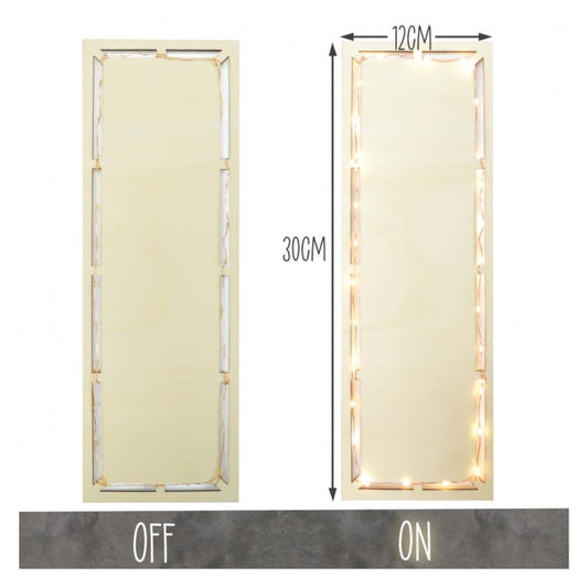 Plateau rectangle LED - 12x30cm