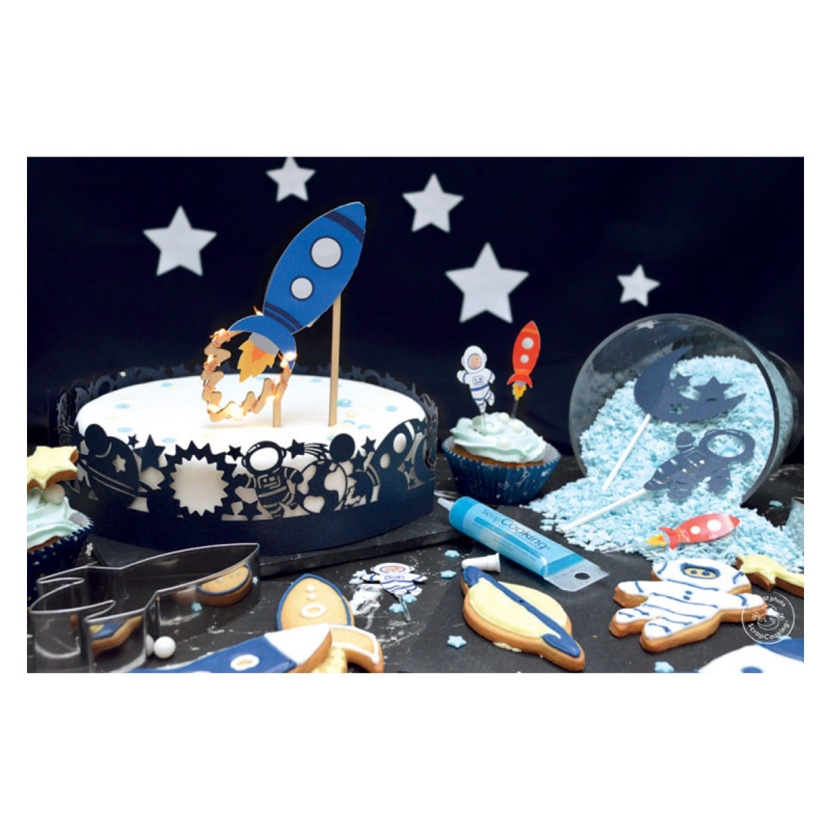 Cake topper Led - Fusée