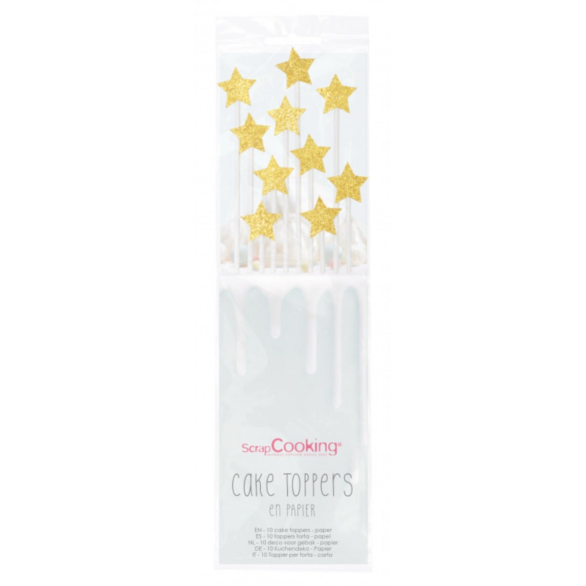 Cake toppers - Etoiles (10pcs)