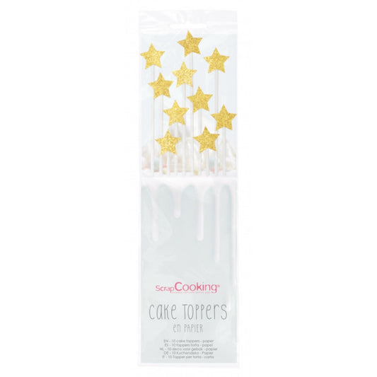 Cake toppers - Etoiles (10pcs)