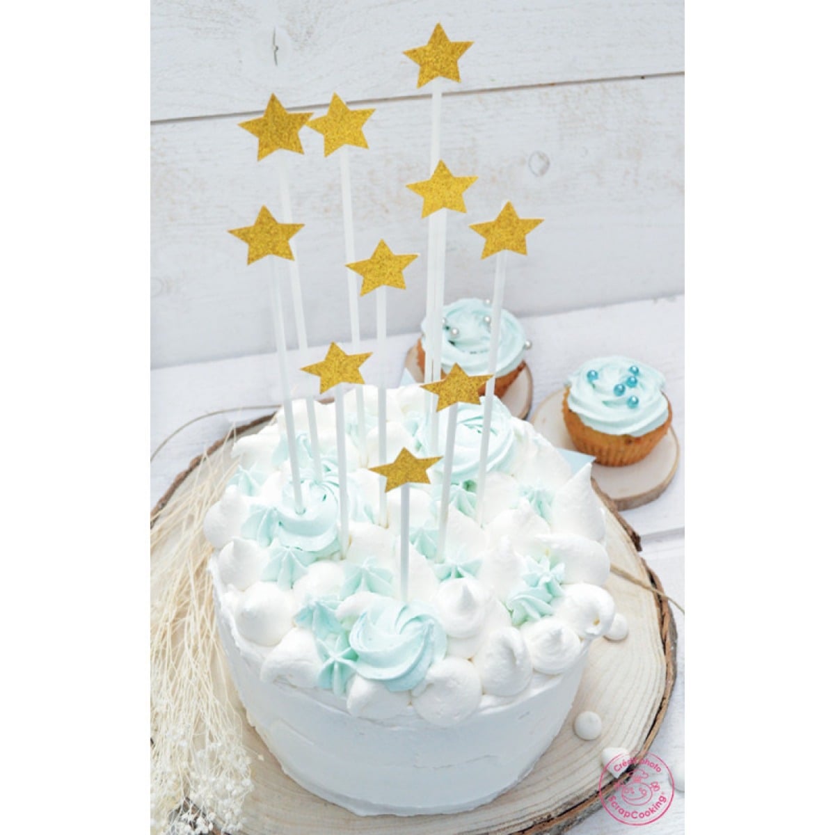 Cake toppers - Etoiles (10pcs)