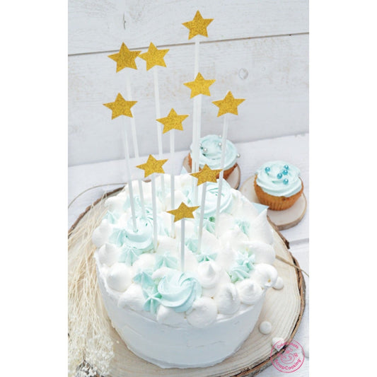 Cake toppers - Etoiles (10pcs)