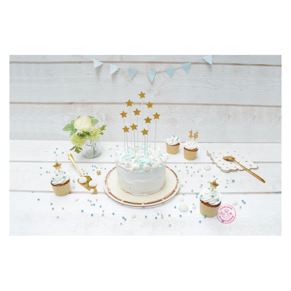 Cake toppers - Etoiles (10pcs)