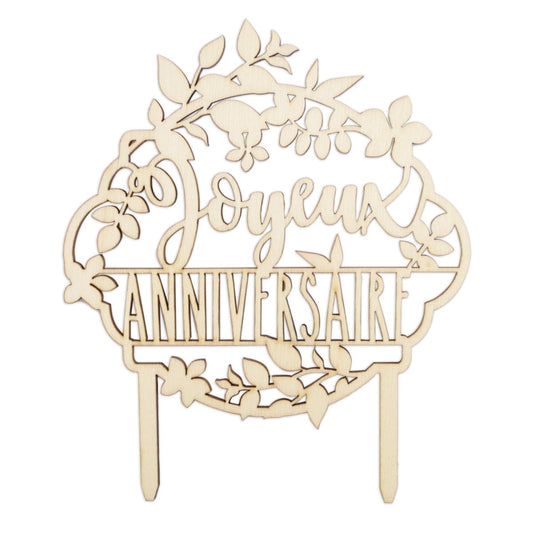 Cake topper bois Joyeux Anniversaire