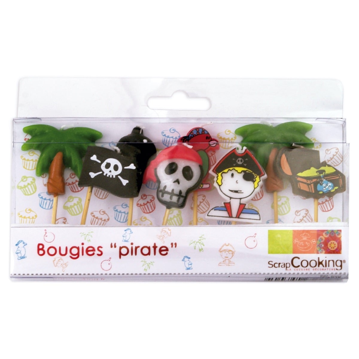 Bougies Pirates (8pcs)