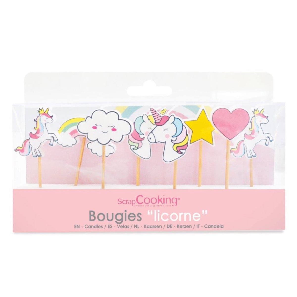 Bougies Licorne (8pcs)