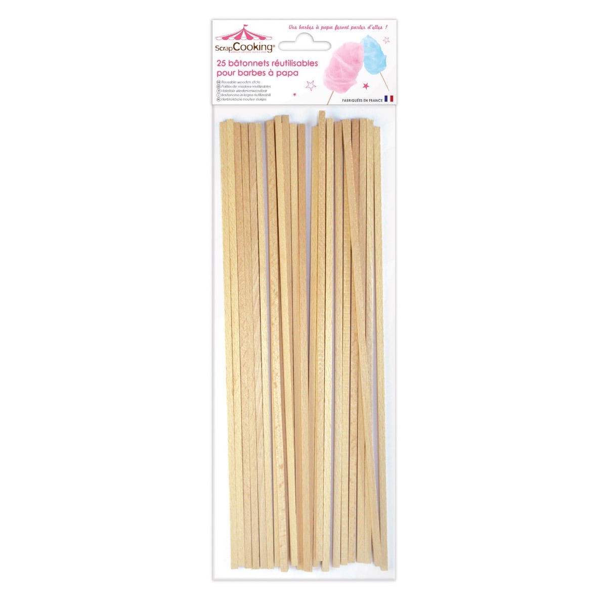 Bâtonnets pour Barbe à Papa (25pcs)