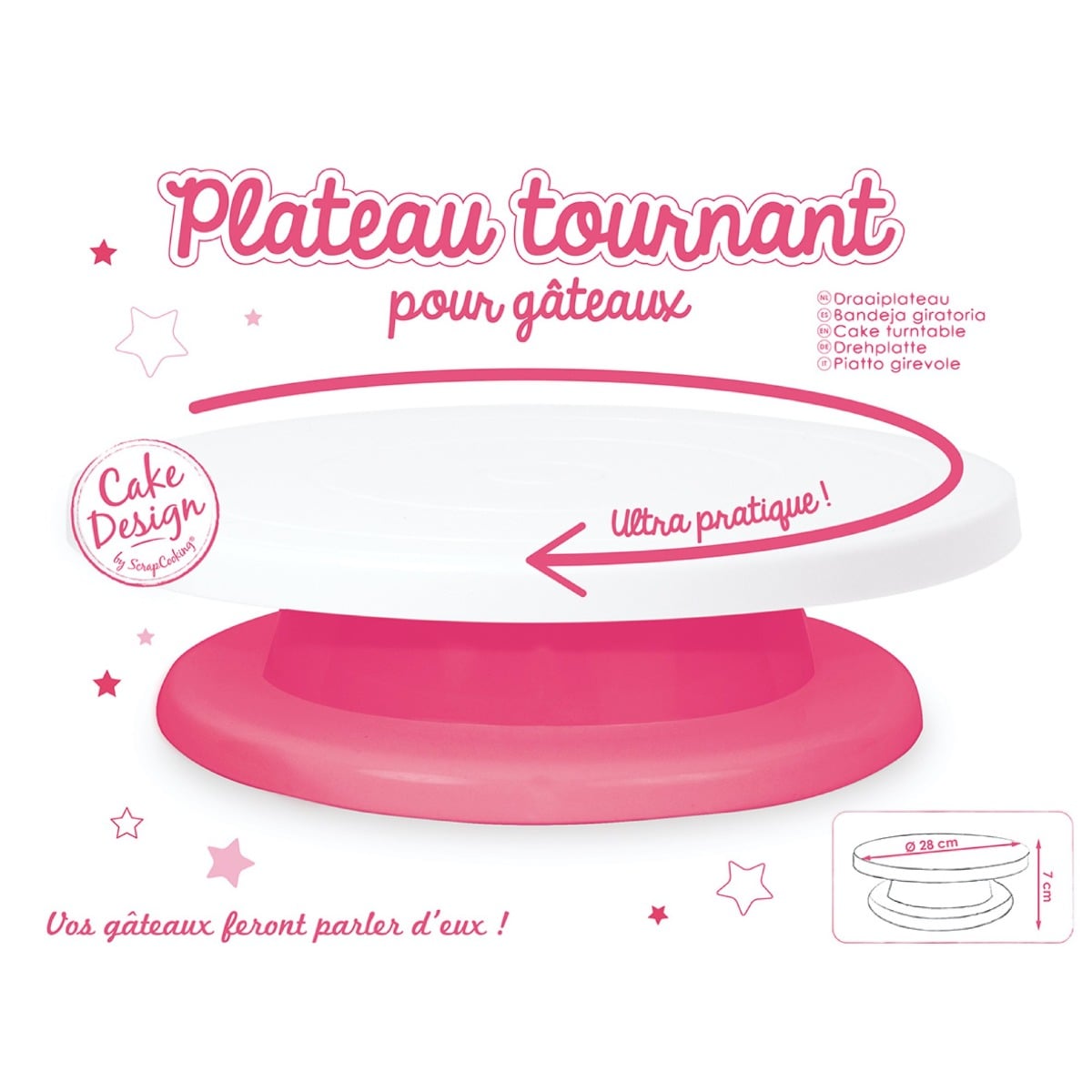 Plateau tournant 28cm