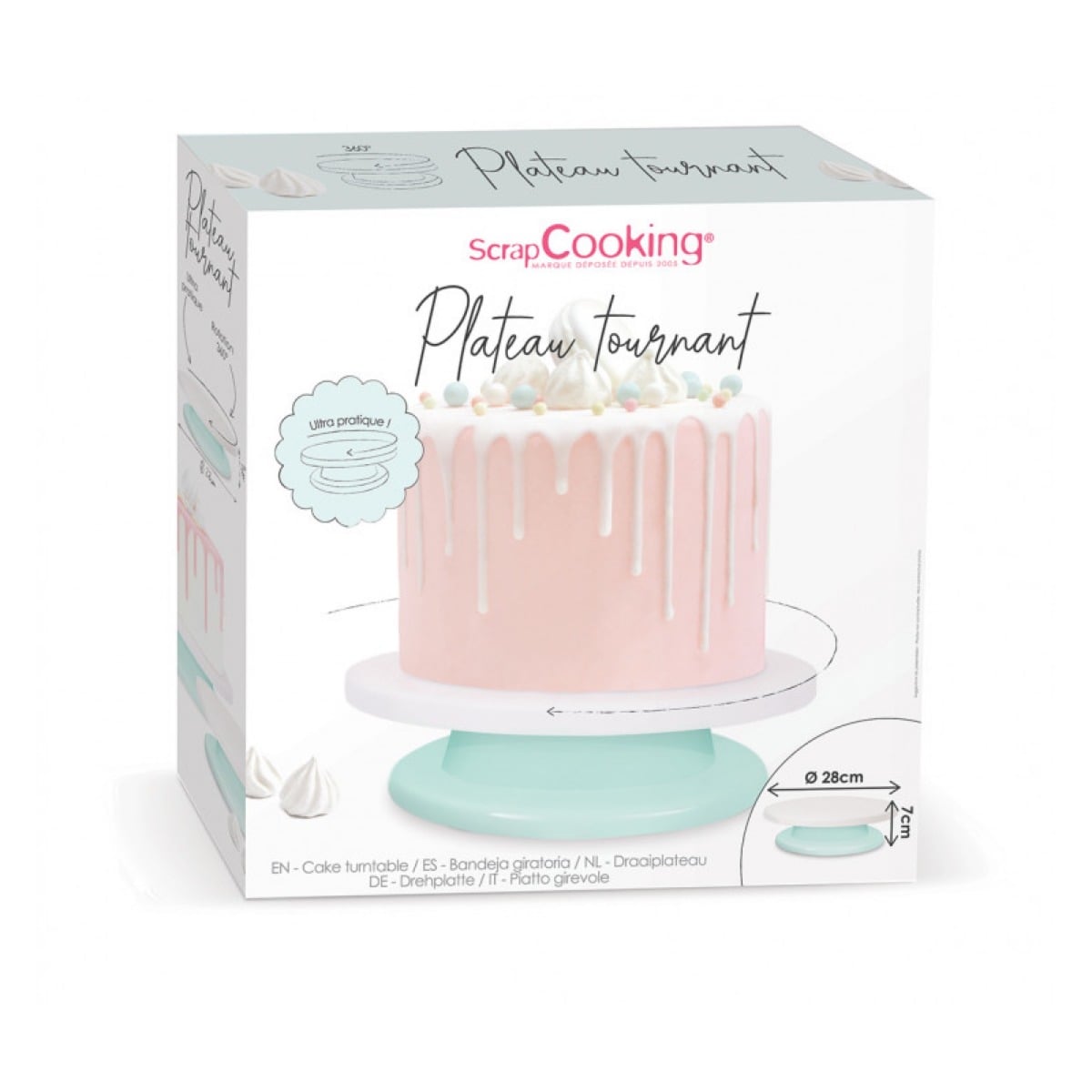 Plateau tournant 28cm