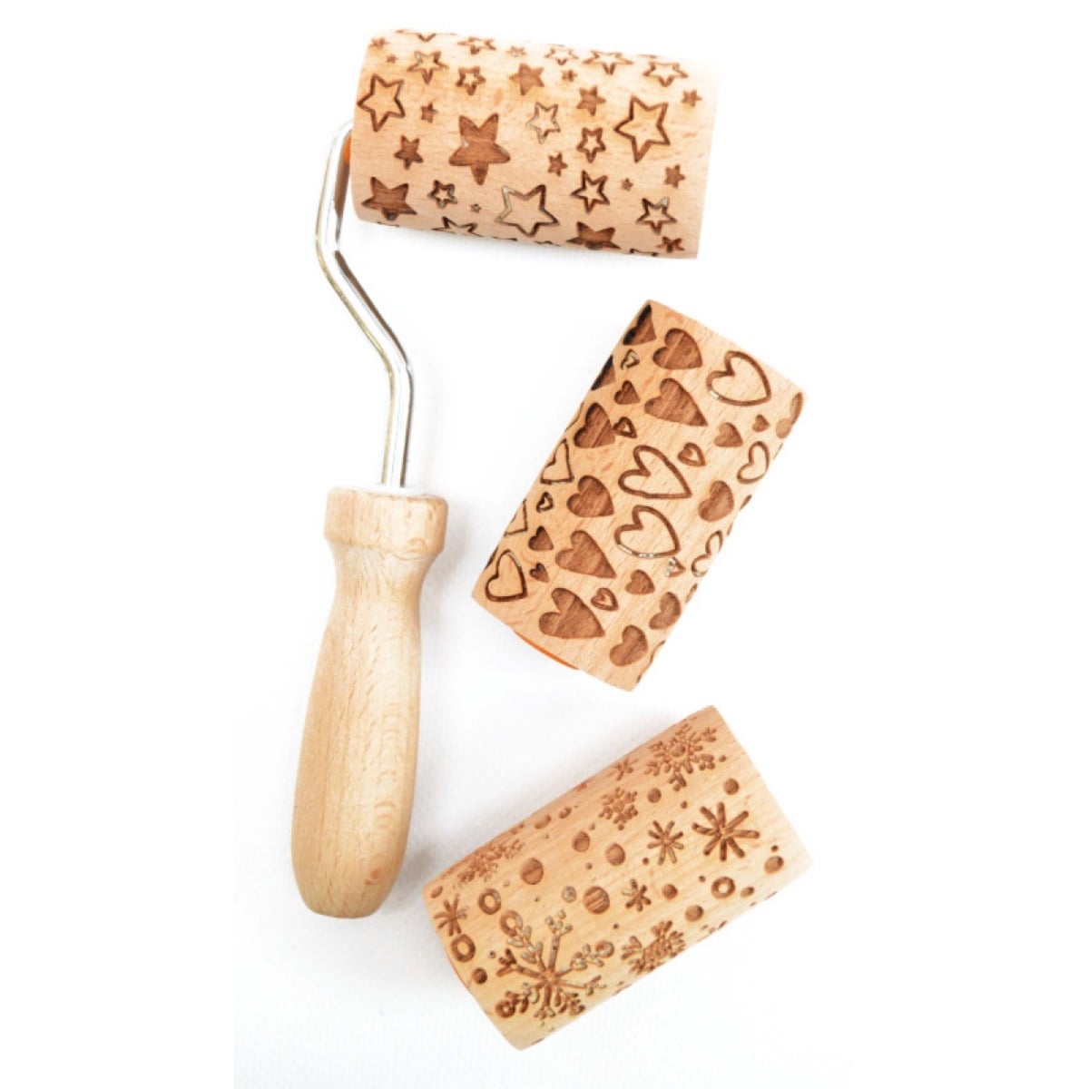 Mini rouleau à empreinte - Flocon