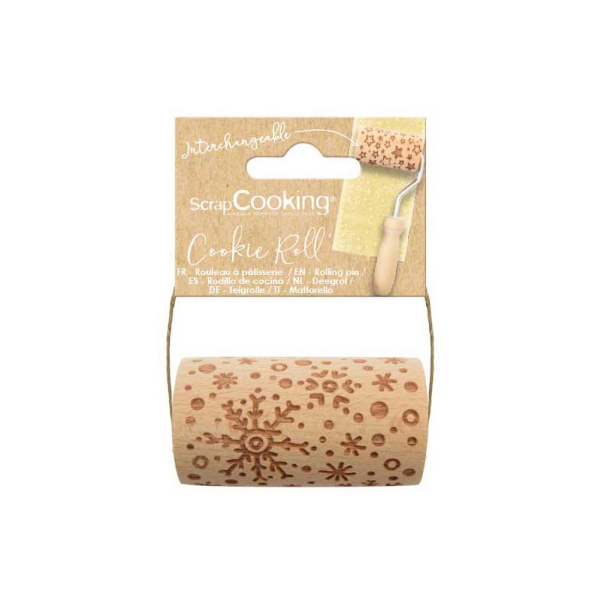 Mini rouleau à empreinte - Flocon