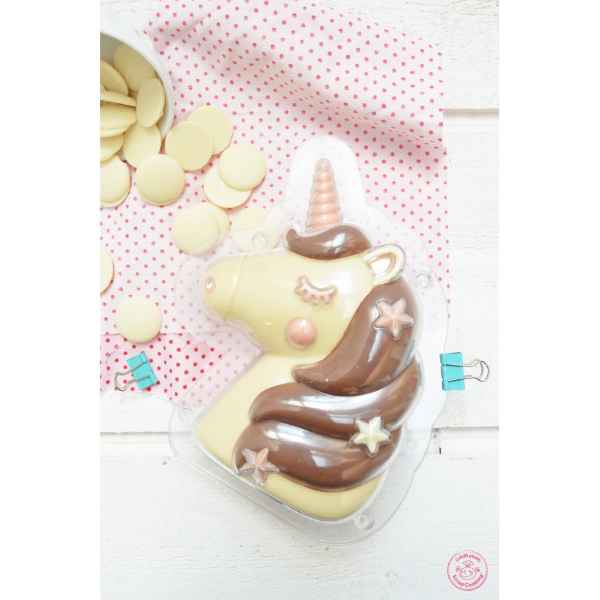 Moule à chocolat - Licorne 3D