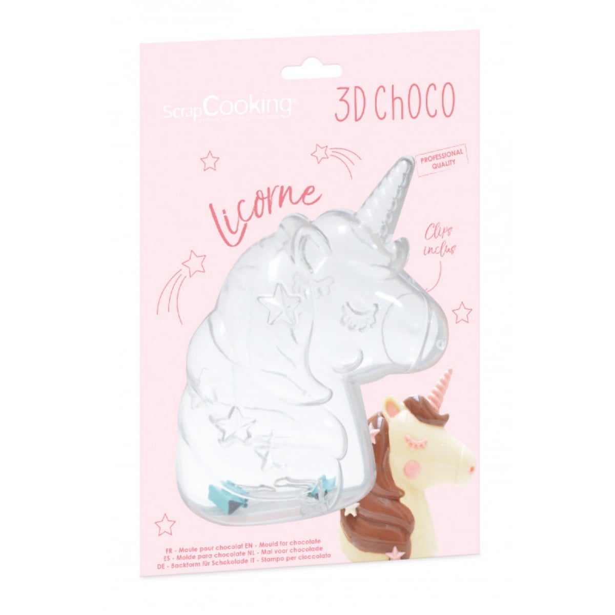 Moule à chocolat - Licorne 3D